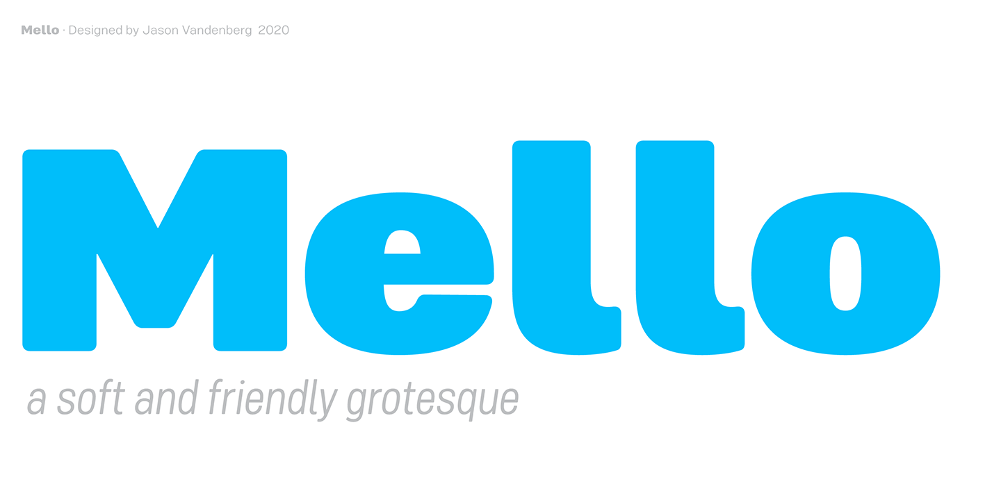 Пример шрифта Mello Condensed